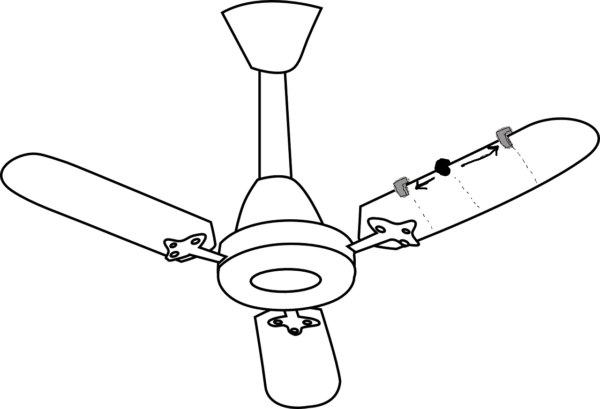 ceiling fan balancing clips