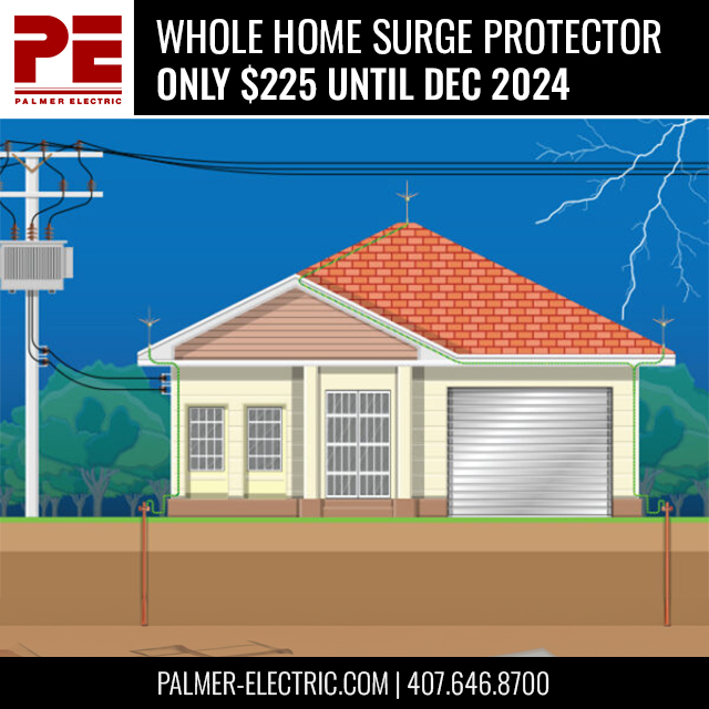 Whole home surge protector